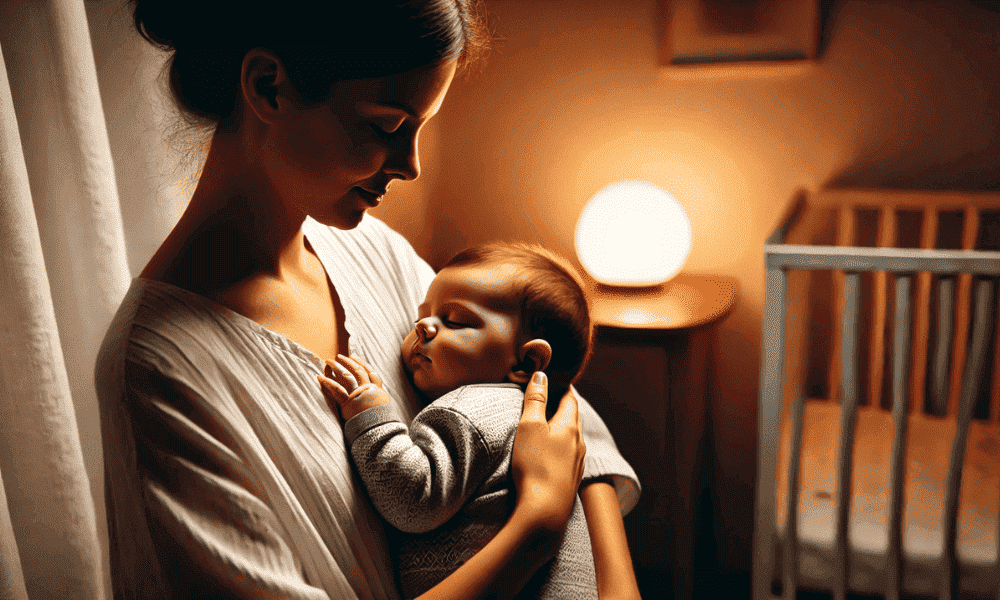 Burping baby after feeding
